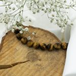 دستبند سنگ تراش چشم ببر سایز 6