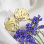 گوشواره آویز برنج سما سایز2