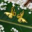 گوشواره آویز برنج طرح پروانه