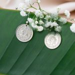 گوشواره آویز سکه 2 ریالی _ سایز 2