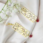 گوشواره آویز برنج _ نوشته خدای دانه های انار