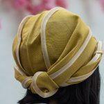 دورگ نوار دوزی شده زیتونی روشن