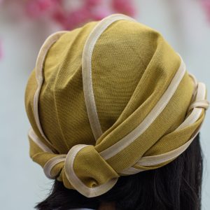 دورگ نوار دوزی شده زیتونی روشن