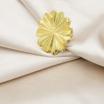 انگشتر برنج _ طرح گل 12 پر _ سایز2