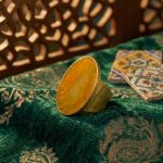 انگشتر برنج فری سایز رکاب پهن سنگ مختلف